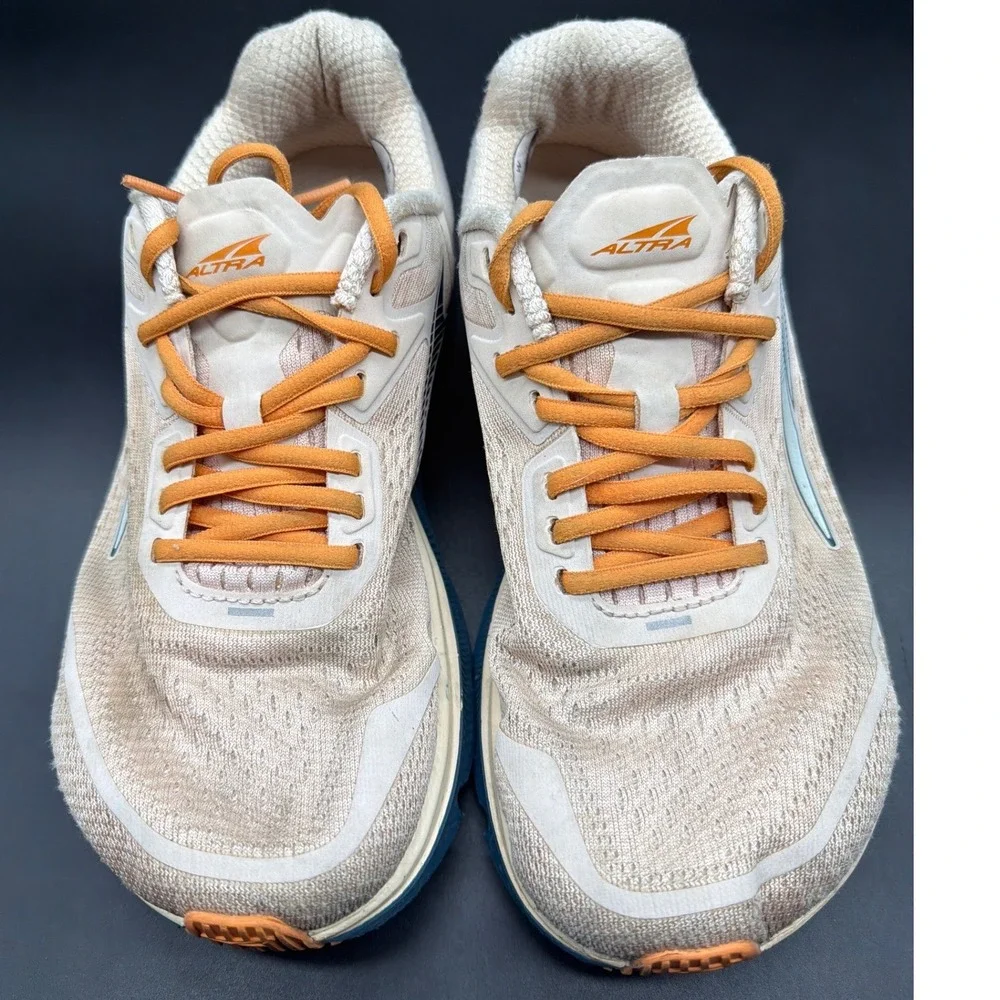 Altra Paradigm 6 Womens Running Shoes Cream Orange Blue‎ AL0A547X631 Size 6.5